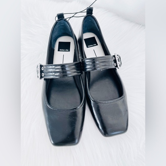 Dolce Vita Arora Ballet Mary Jane Patent Flats Sandals - Picture 8 of 15